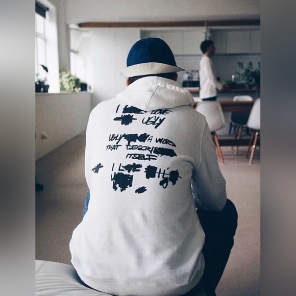 I Love Ugly X Jesse Draxler Hoodie in White - Picture 3 of 7